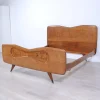 Doppelbettrahmen mit Intarsien, 1950er