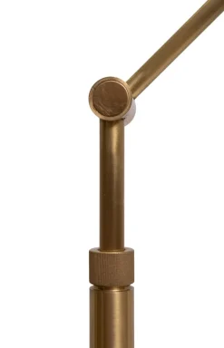 Doppel-L Tischlampe aus Messing von Ben Demmers, 1980er