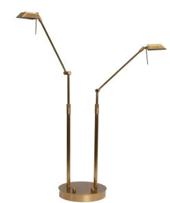 Doppel-L Tischlampe aus Messing von Ben Demmers, 1980er
