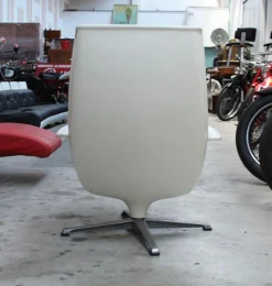 Drehbarer Sessel mit hoher Rückenlehne, 1960er