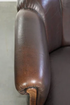Drei-Sitzer Sofa aus Schafsleder