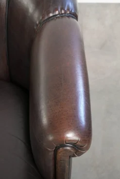 Drei-Sitzer Sofa aus Schafsleder