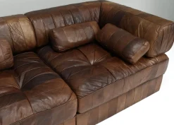DS-88 Schnittsofa aus Cognacbraunem Leder von De Sede, 1970er, 19