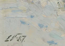 Edgars Vinters, Forest Spring, Öl auf Karton, 1987