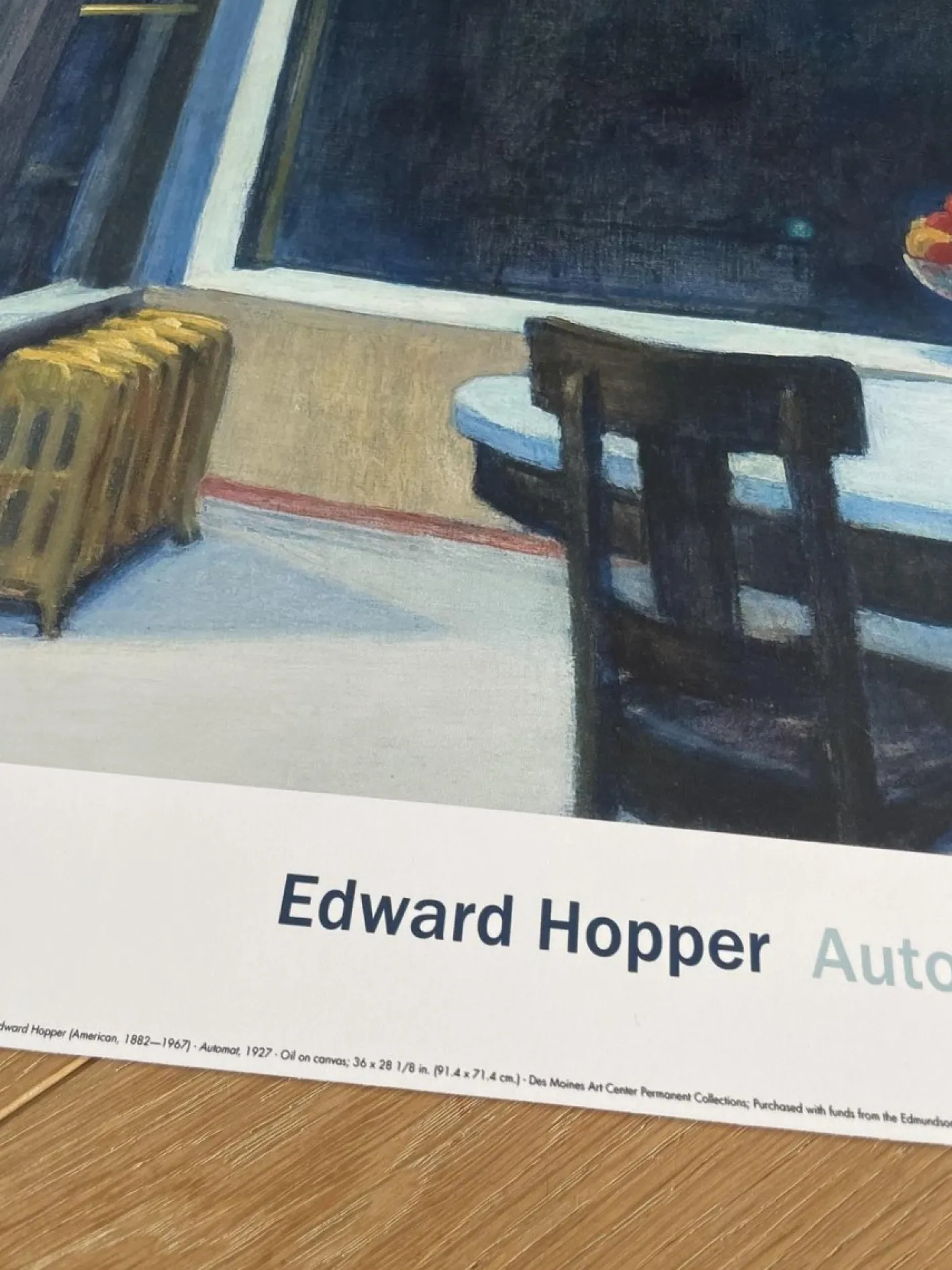 Edward Hopper, Automat, 2016, Druck