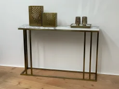 Elio Konsolentisch aus Messing & Marmor von Casa Botelho