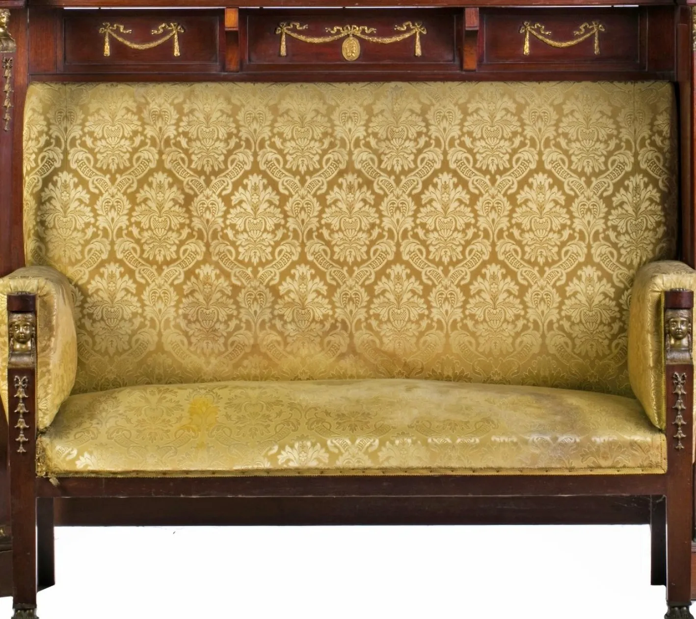 Empire Schrank mit Sitzbank, 19. Jh