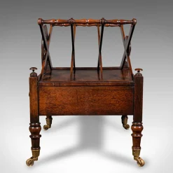 Englischer Regency Canterbury Zeitungsständer, 1820er