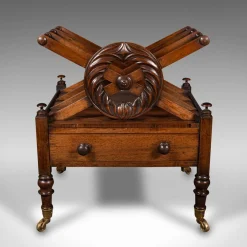 Englischer Regency Canterbury Zeitungsständer, 1820er