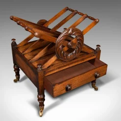 Englischer Regency Canterbury Zeitungsständer, 1820er