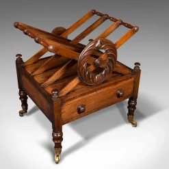 Englischer Regency Canterbury Zeitungsständer, 1820er