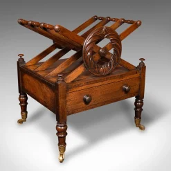 Englischer Regency Canterbury Zeitungsständer, 1820er