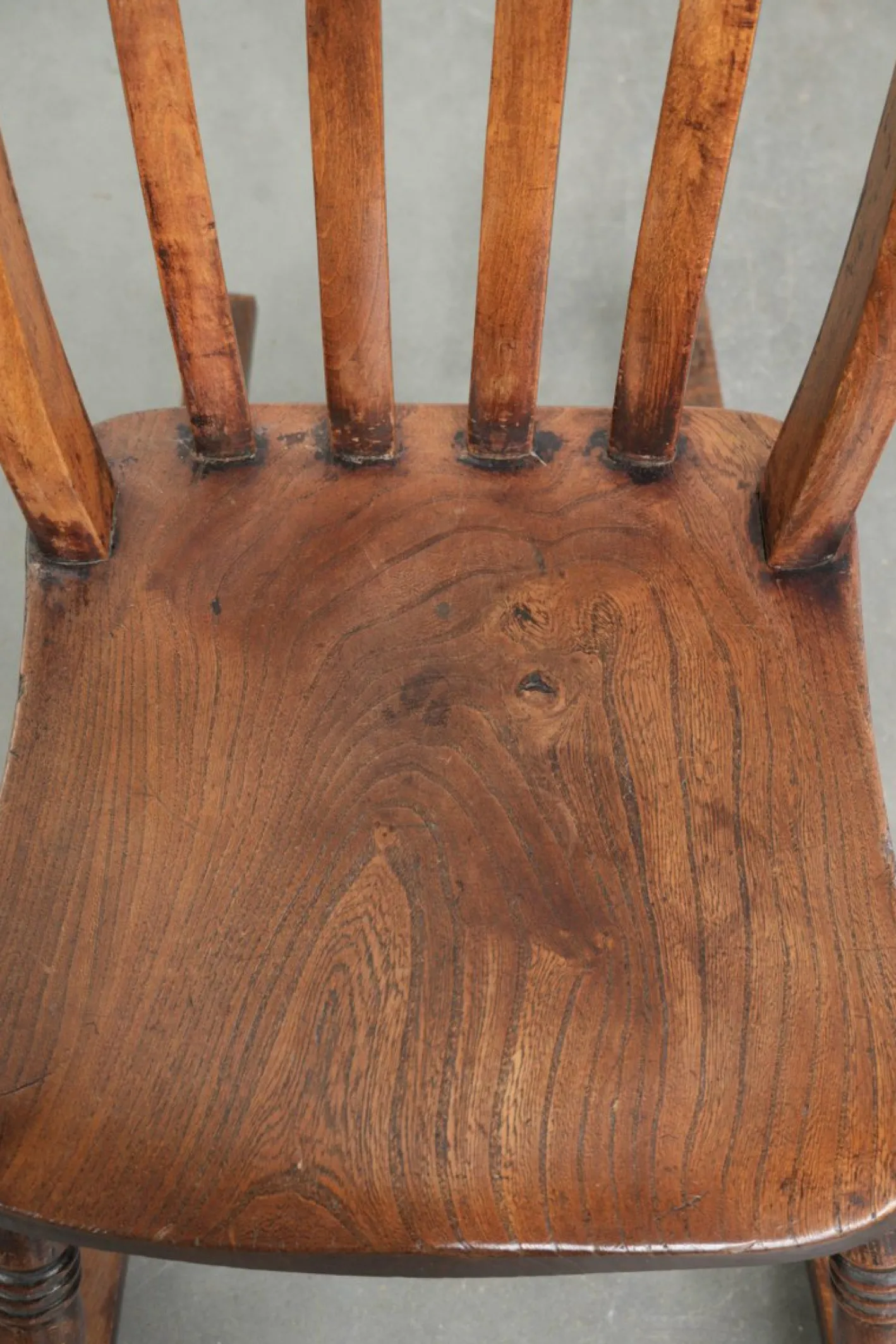 Englischer Windsor Schaukelstuhl aus Eiche
