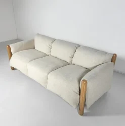Enzo Mari zugeschriebenes Mid-Century Modern Gambadilegno Sofa für Driade, Italien, 1974