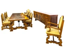Esszimmer Set im spanischen Stil, 1960er, 10 . Set