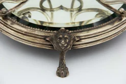 Farbloser und Grüner Glas Übertopf