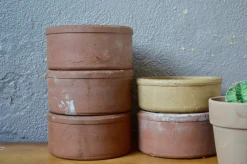 Farm Töpfe aus Steingut, 1940er, 5er Set