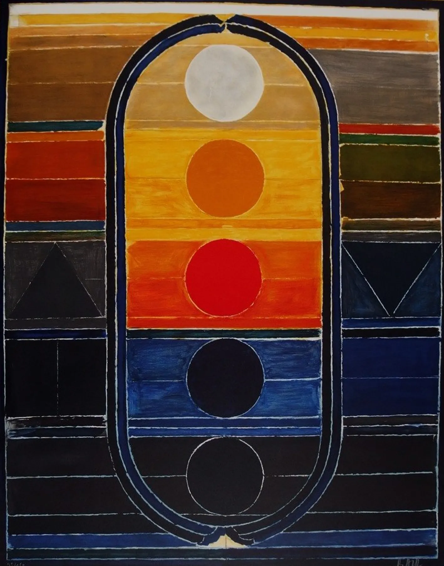 Five Elements Lithographie von Sayed Haider Raza, 2008