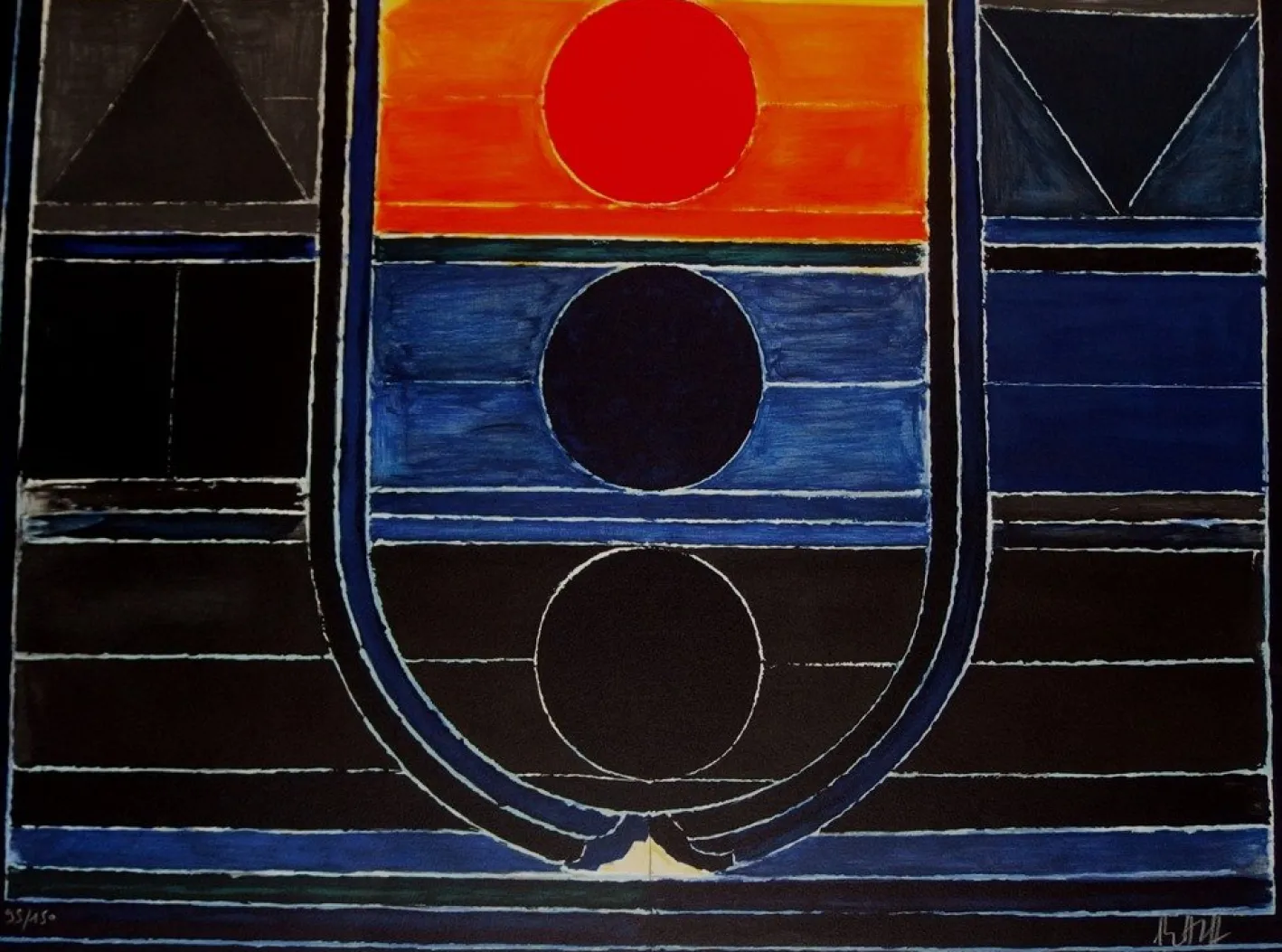 Five Elements Lithographie von Sayed Haider Raza, 2008