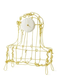 Floating Frame Kaminuhr aus Messing von Kiki van Eijk & Joost van Bleiswijk  The Exceptional