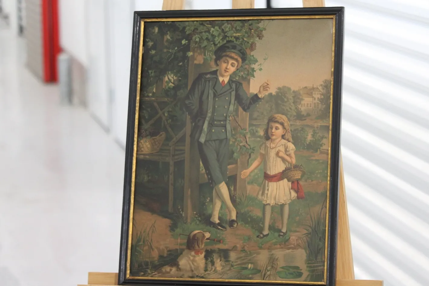 Four Seasons, 1800s, Chromolithograph, Gerahmt, 4er Set