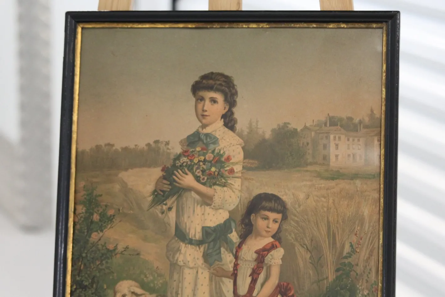 Four Seasons, 1800s, Chromolithograph, Gerahmt, 4er Set