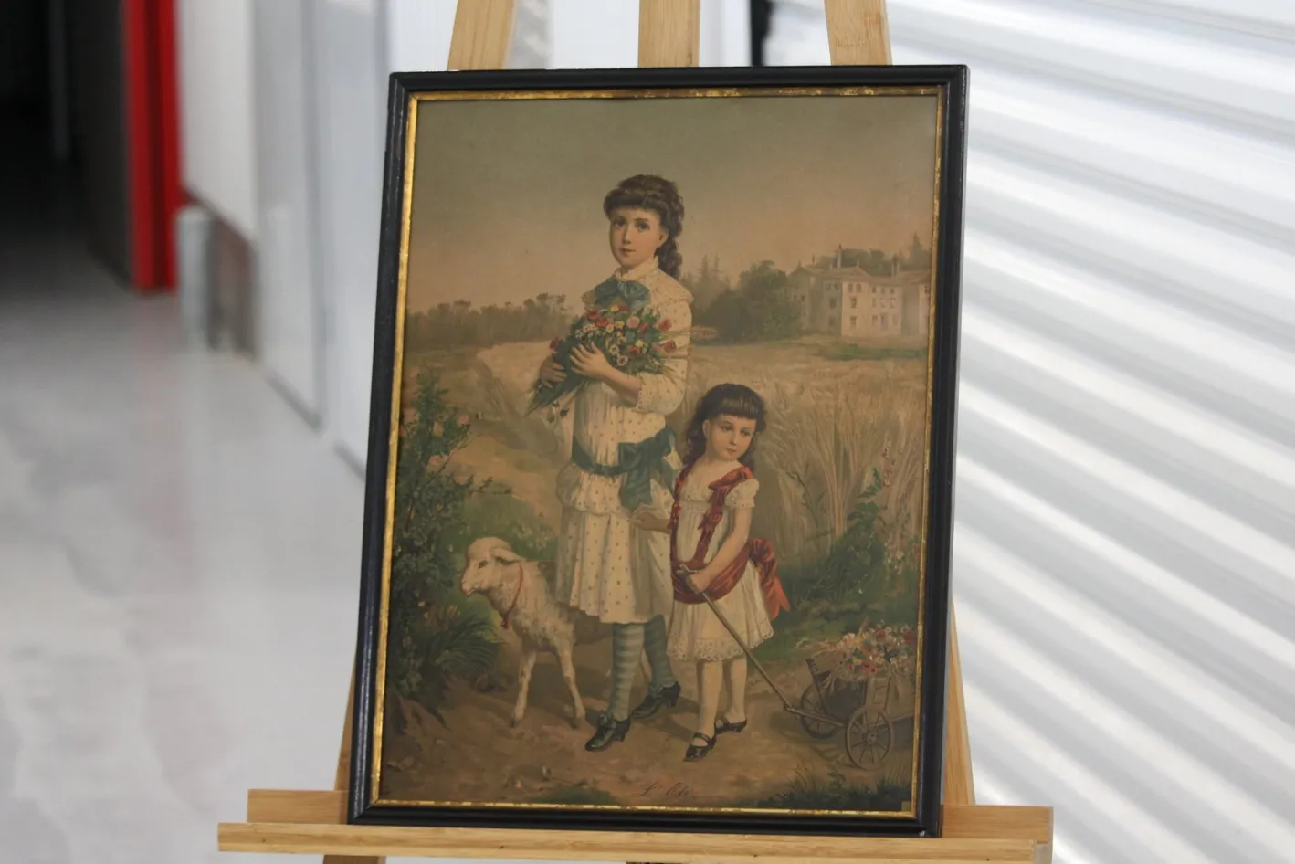 Four Seasons, 1800s, Chromolithograph, Gerahmt, 4er Set