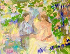 Francesca Owen, Das Picknick, Ölgemälde, 2025