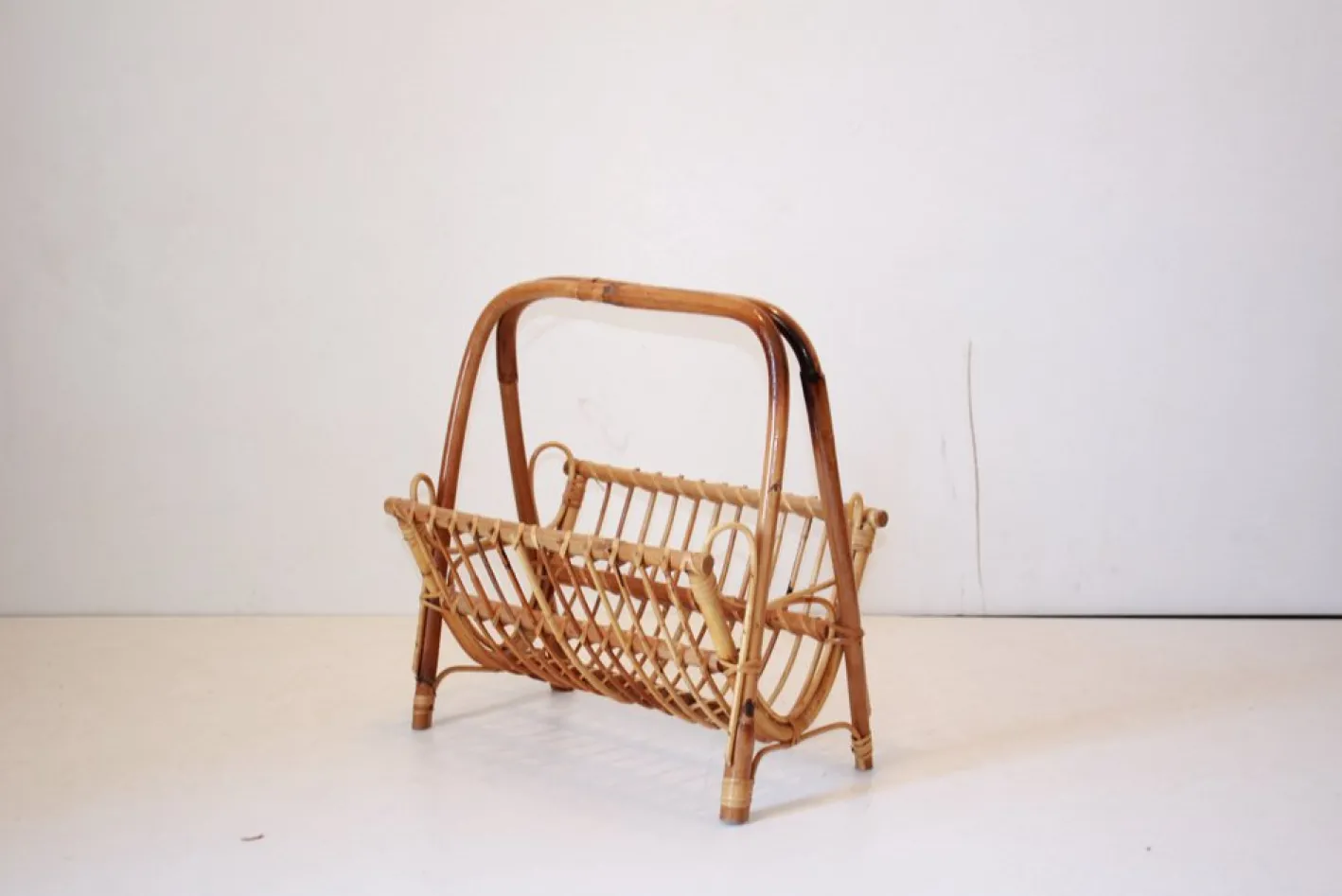 Franco Albini zugeschriebene Bambushalter, 1960er
