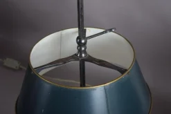 Französische Bouillotte Lampen aus versilbertem Metall, 1940er, 2er Set