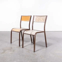 Französische Mullca Kinderstühle, 1950er, 2er Set