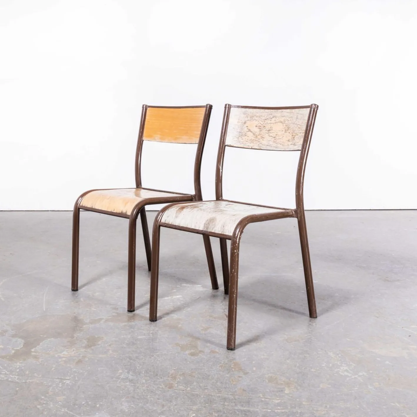 Französische Mullca Kinderstühle, 1950er, 2er Set