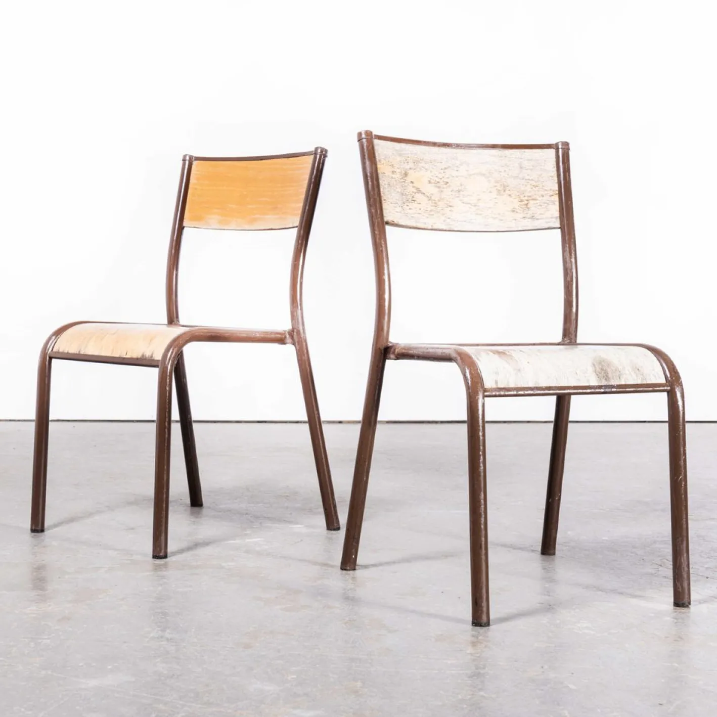 Französische Mullca Kinderstühle, 1950er, 2er Set