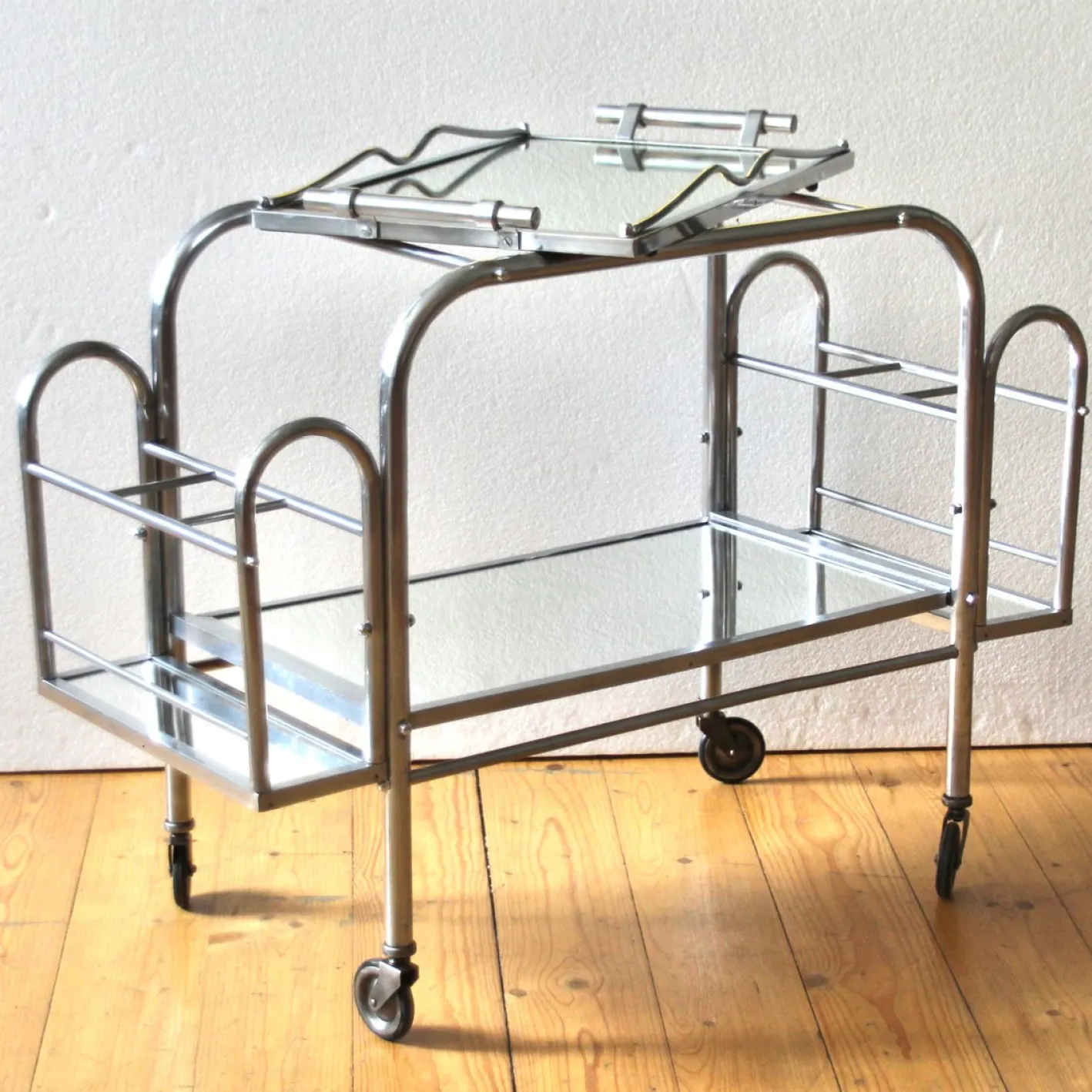 Französischer Art Deco Servierwagen, 1940er