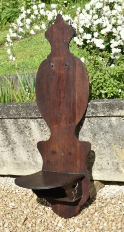 Französischer Terre de Fer Wandbrunnen aus Keramik im Jugendstil von Longchamp, 1890er