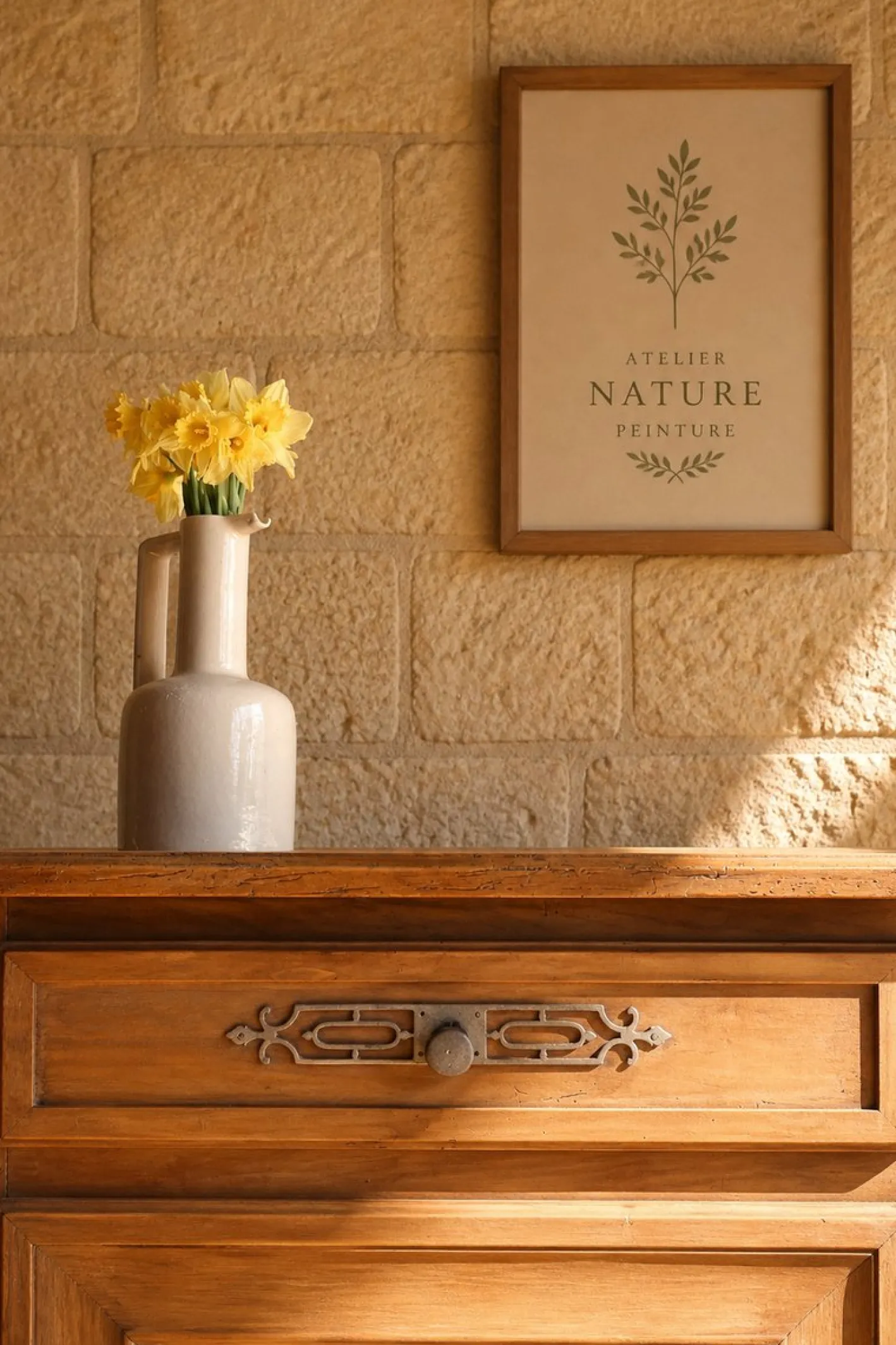 Französisches Bauern-Sideboard aus Holz
