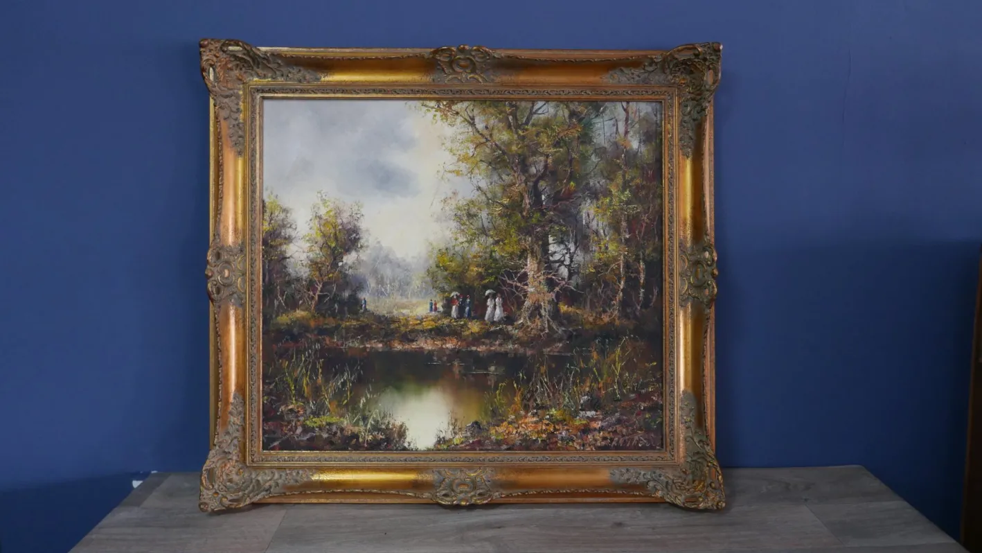 Friedrich Karl Thauer, Landschaft, 20. Jh., Öl auf Leinwand