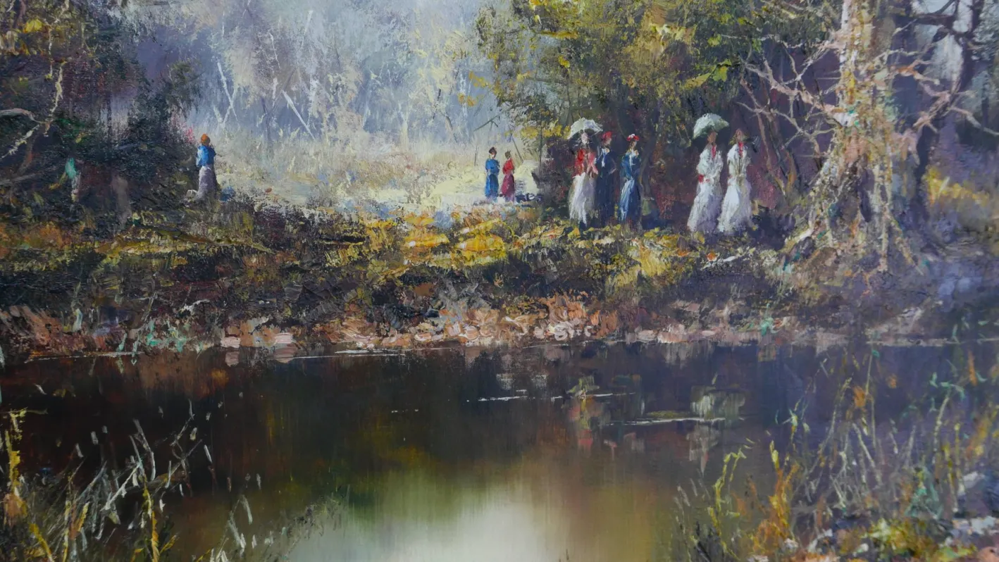 Friedrich Karl Thauer, Landschaft, 20. Jh., Öl auf Leinwand
