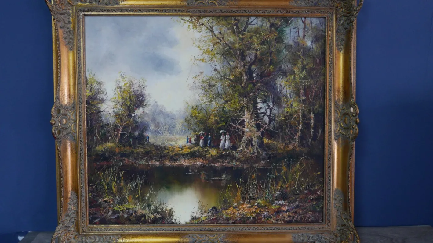 Friedrich Karl Thauer, Landschaft, 20. Jh., Öl auf Leinwand