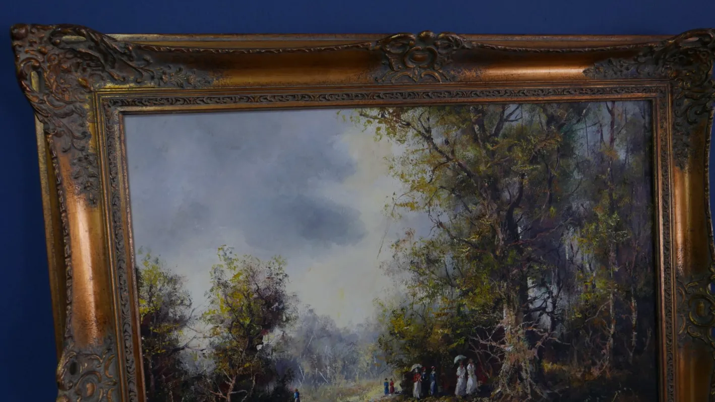 Friedrich Karl Thauer, Landschaft, 20. Jh., Öl auf Leinwand