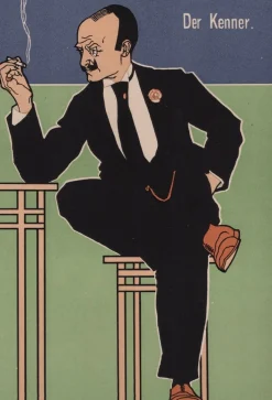 Fritz Rehm, Der Kenner, 1898, Lithographie