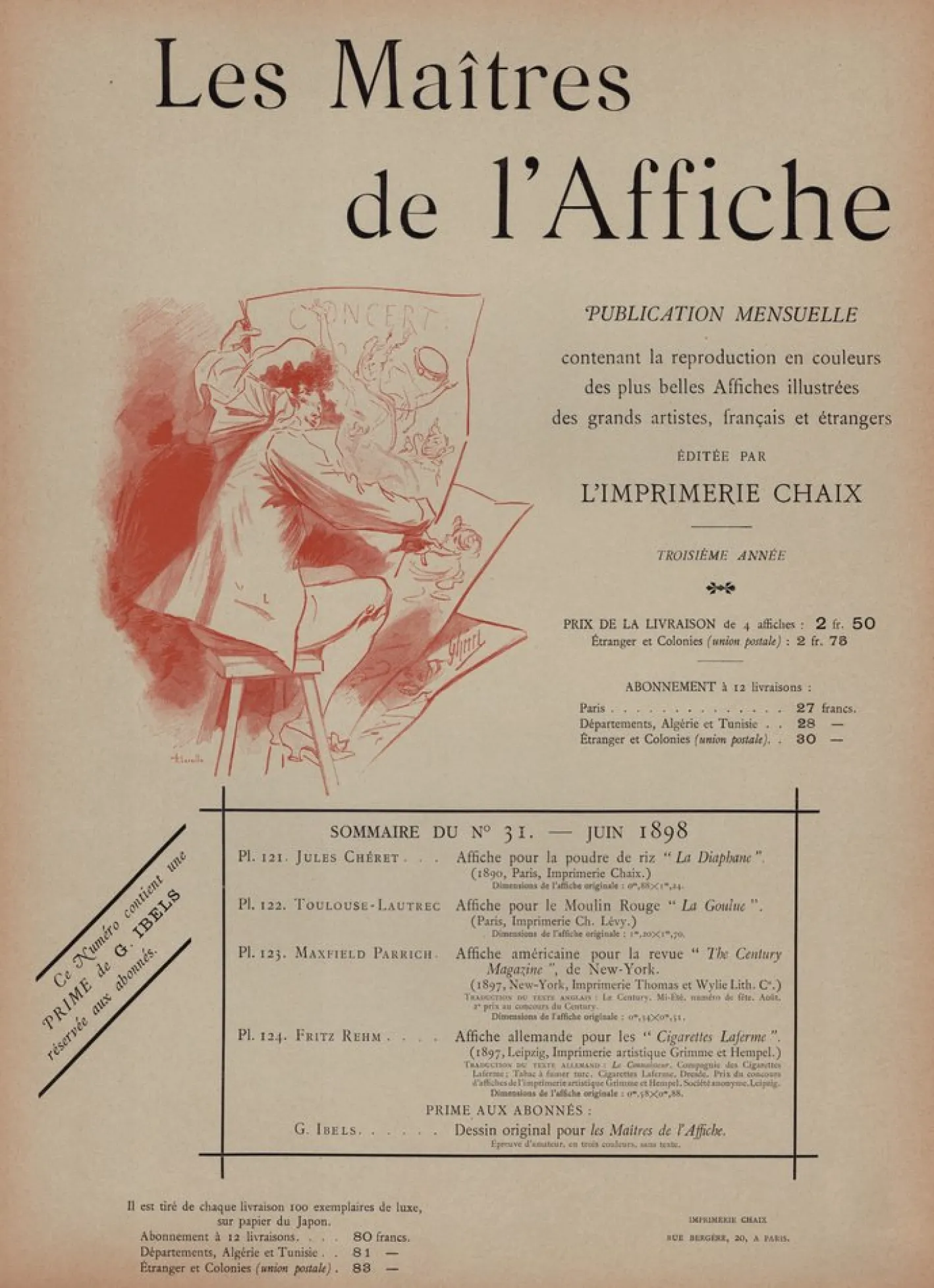 Fritz Rehm, Der Kenner, 1898, Lithographie