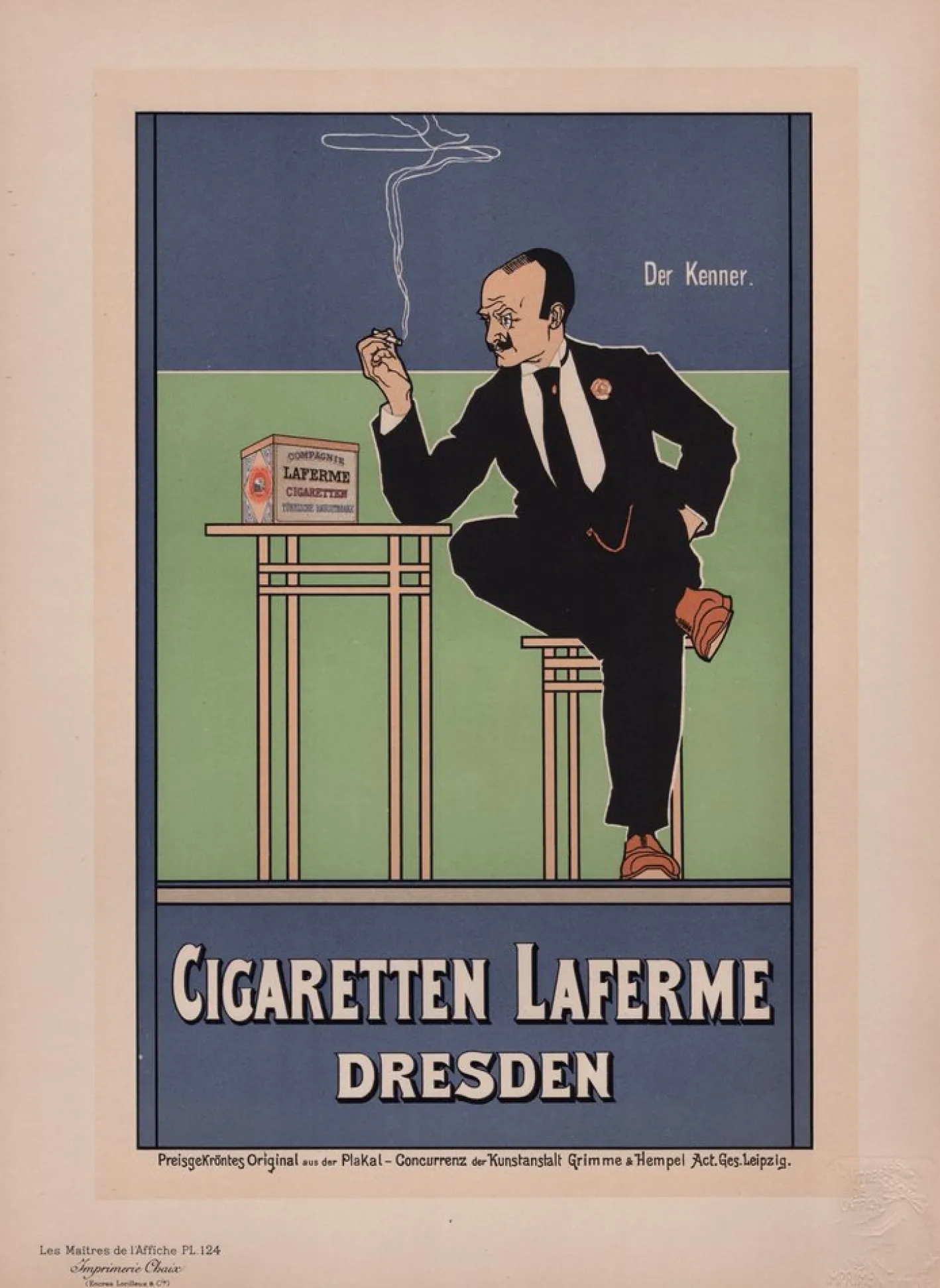 Fritz Rehm, Der Kenner, 1898, Lithographie