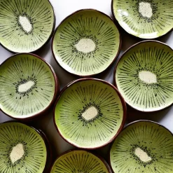 Fruit Collection Kiwi Teller von Federica Massimi, 4 . Set