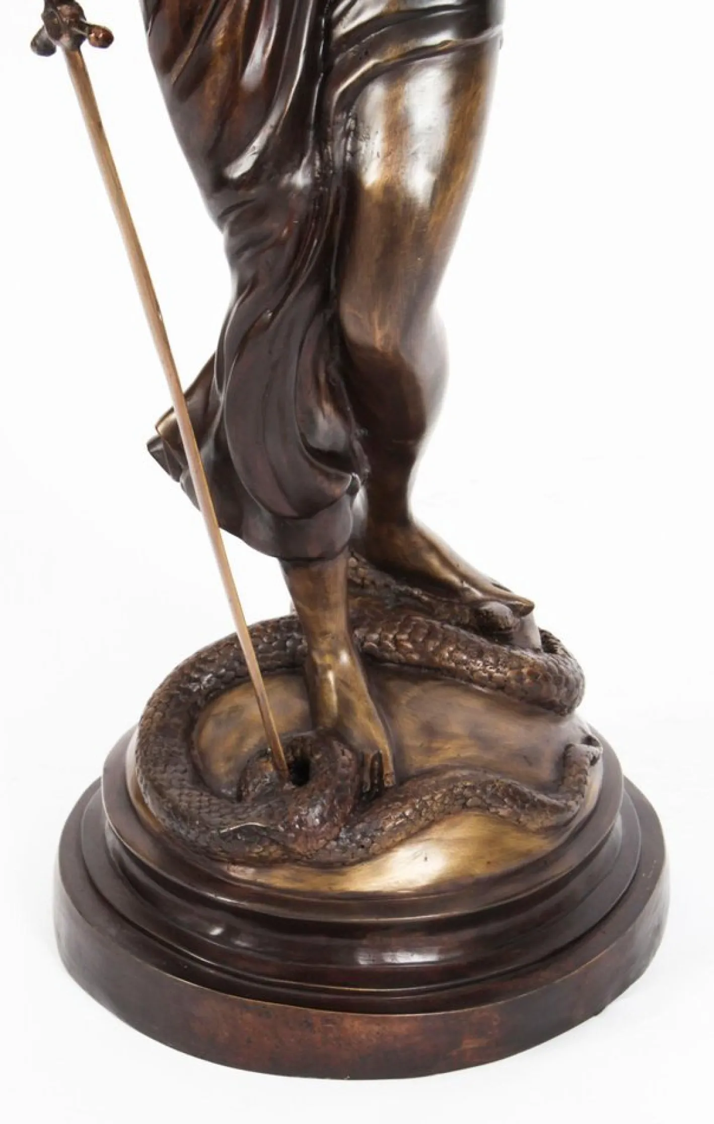 4ft Lady Justice Statue, 20. Jh., Bronze