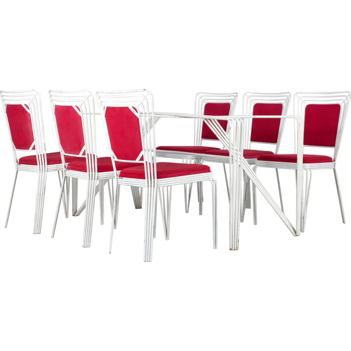 Gartentisch Set von Giuseppe De Vivo, 1940er, 7er Set