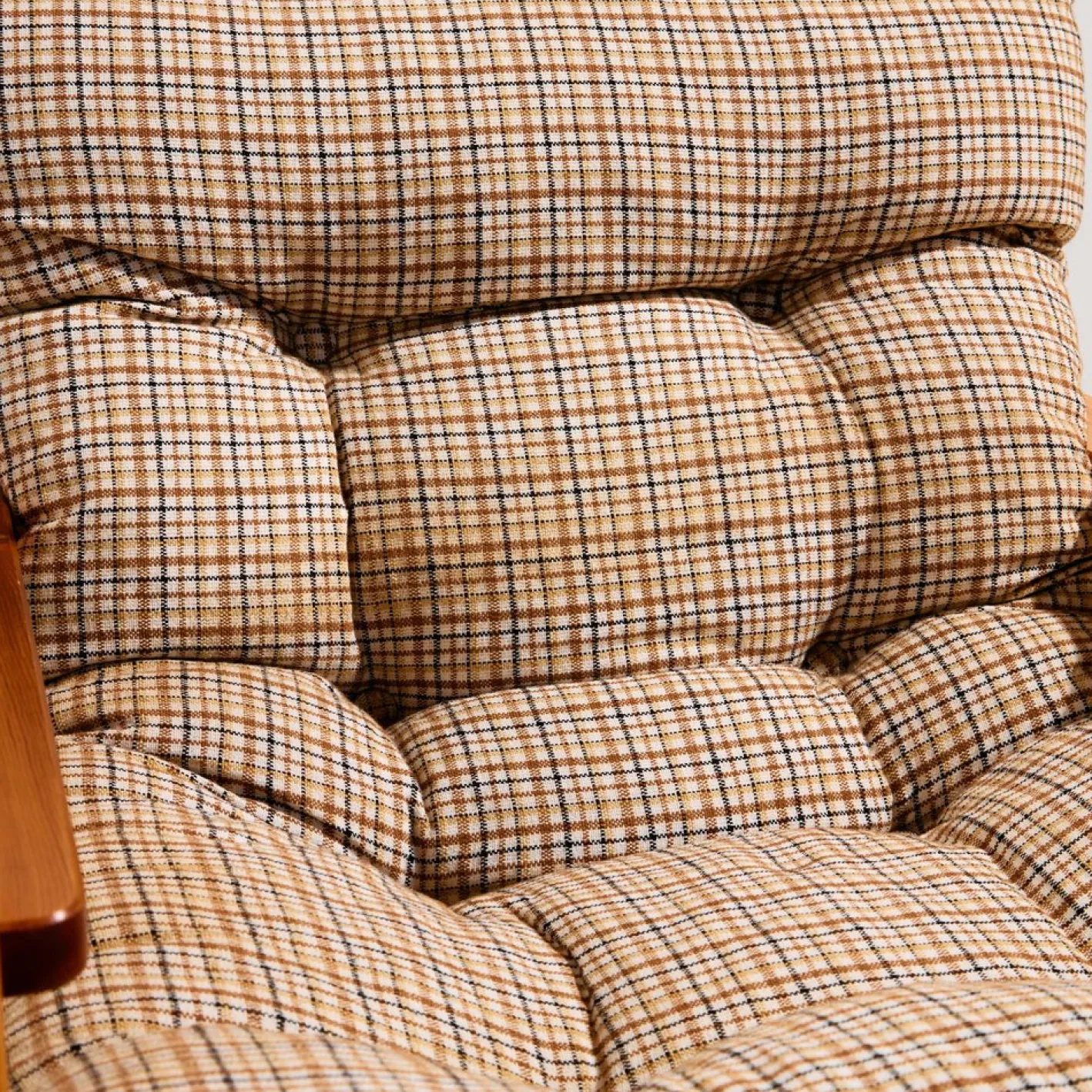 Gepolstertes Sofa mit Stühlen, 3er Set