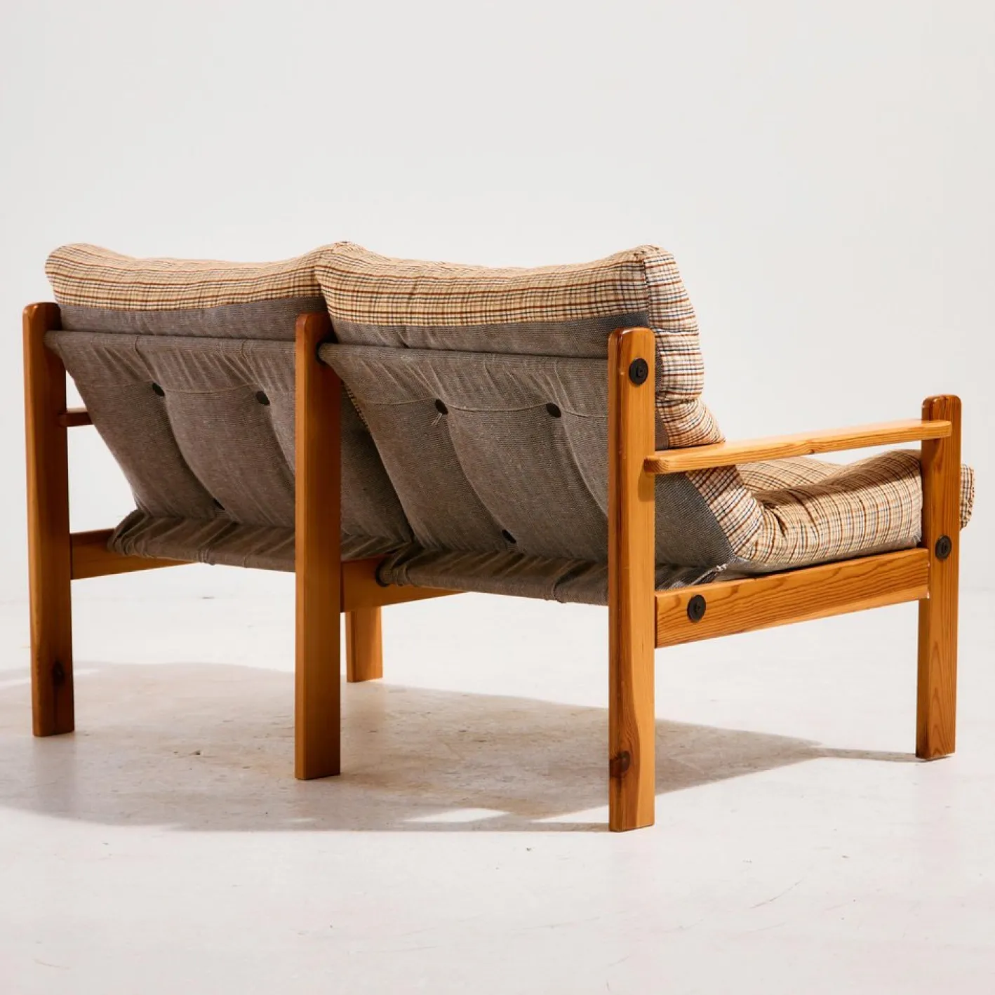 Gepolstertes Sofa mit Stühlen, 3er Set