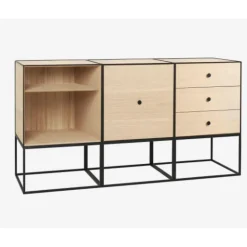 49 Gestell Trio Sideboard aus Räuchereiche von Lassen
