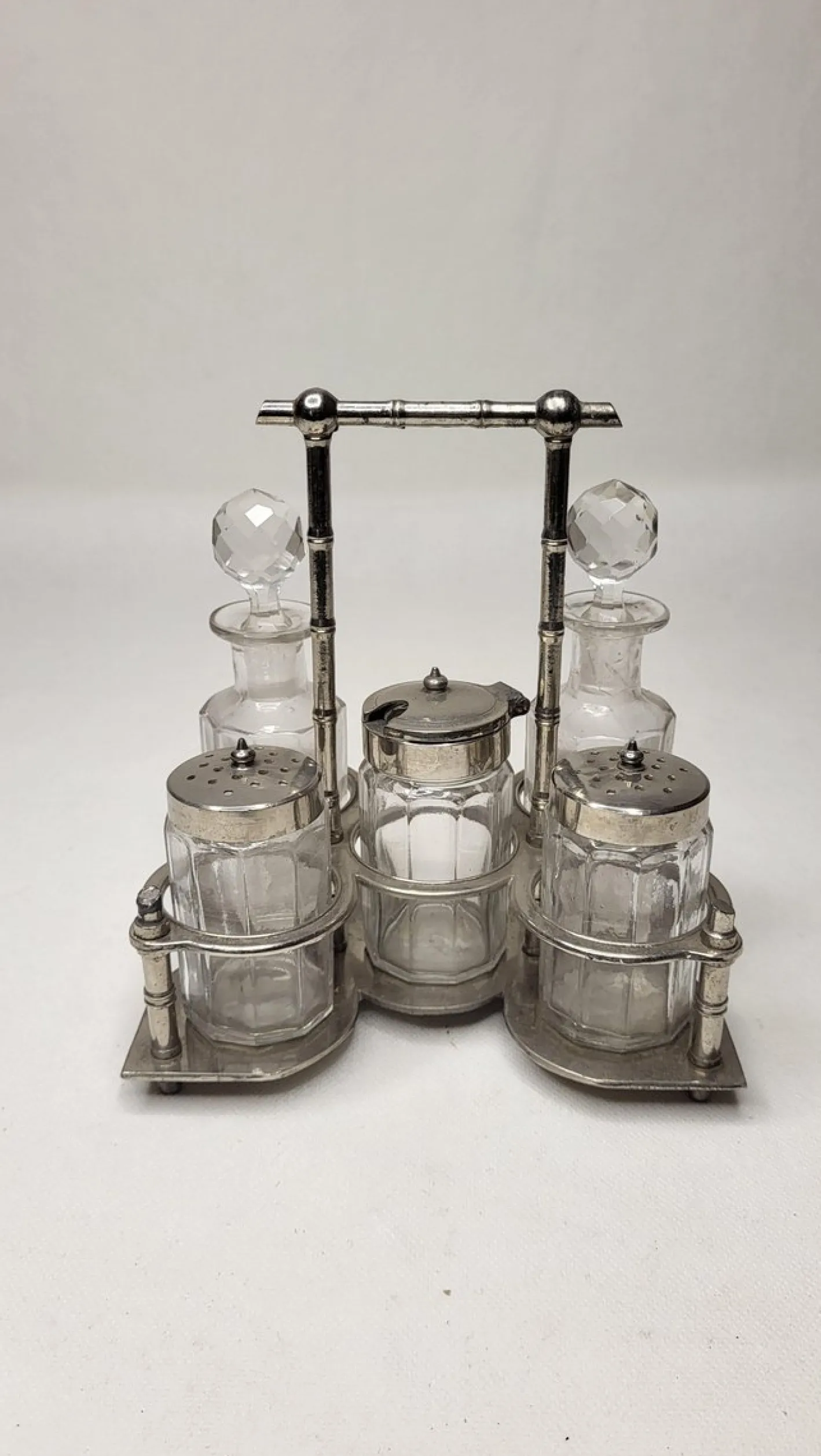 Gewürzserver aus Silber Metall, 5 . Set